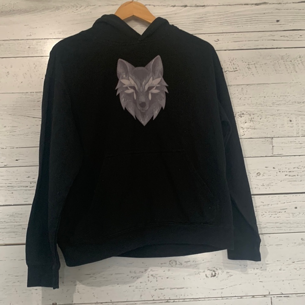 Black L.A.T Live And Tell Youth Wolf Sweater